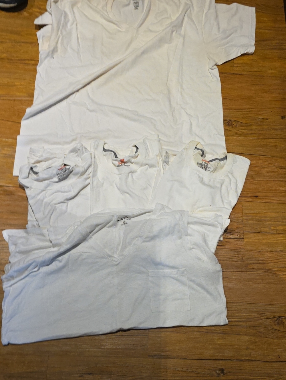 White Mens Tees Grouping